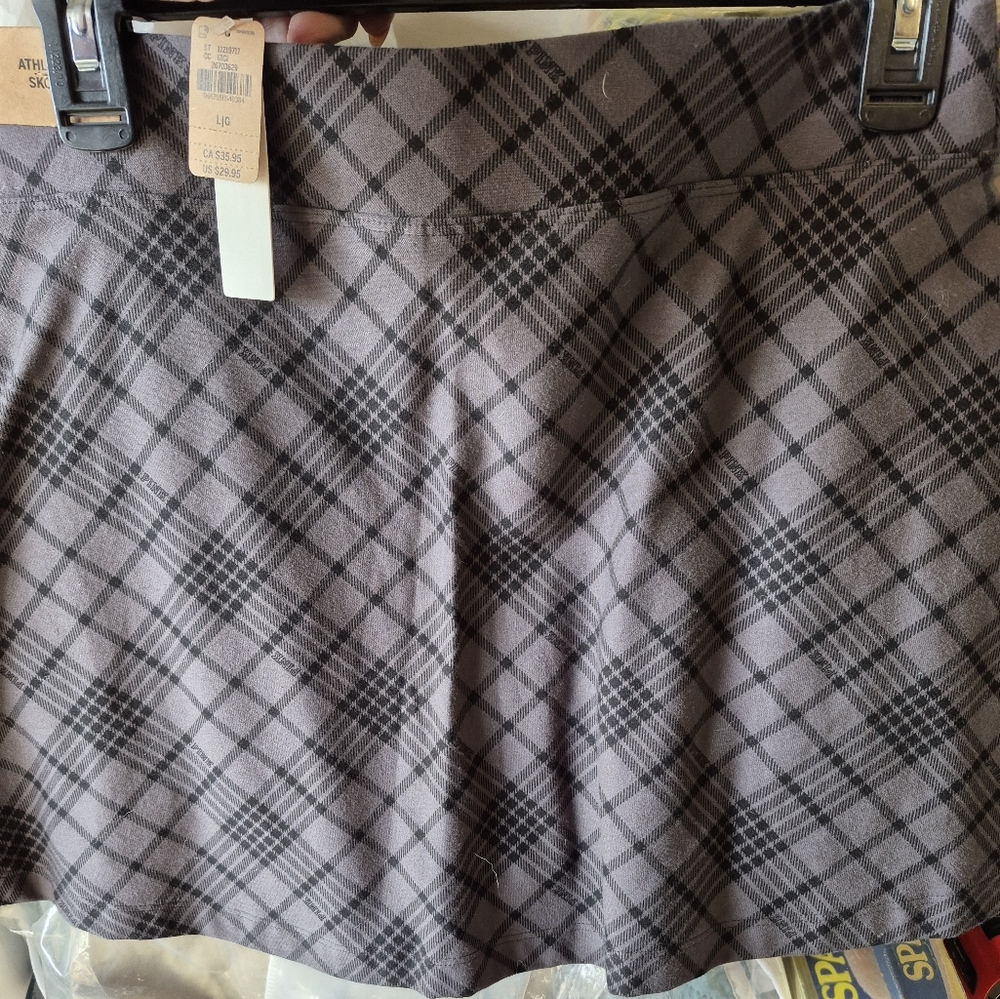 Athleta Gray Plaid Women's Skirt